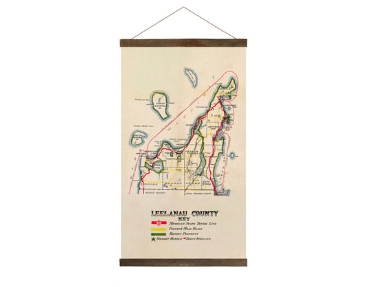 Leelanau County Vintage Map